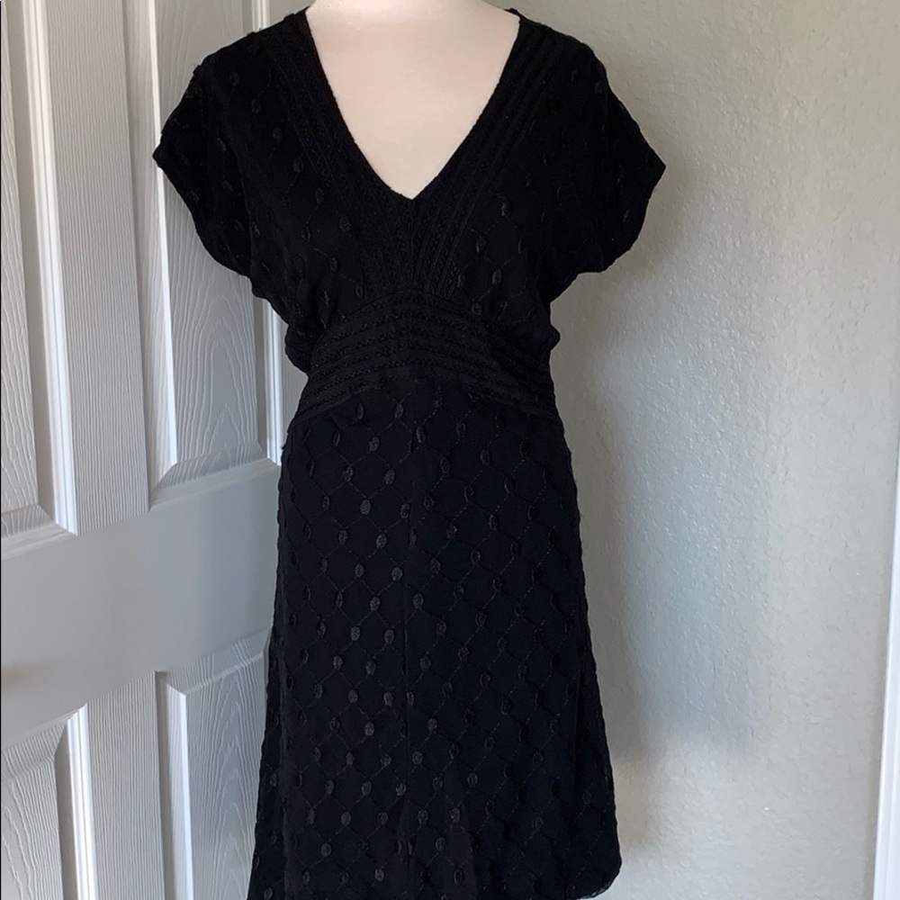 CLOSING SALE! Vintage V-neck Textured A Line Dress